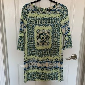 Green and blue The Limited long sleeve dress. Size XS.